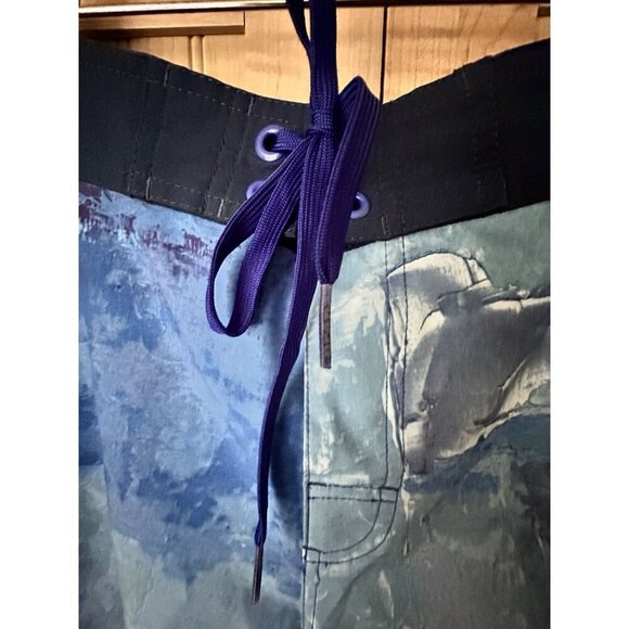 Prana Mens High Seash Shorts Swimming Board Shorts Dusky Skies Elliot Sz 32 - Picture 3 of 6